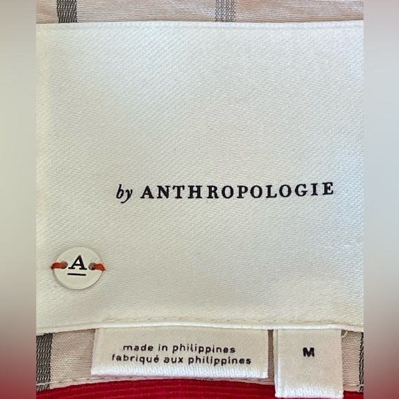 Anthropologie red jacket lapels pockets outerwear work fall winter layer outdoor - Picture 4 of 16